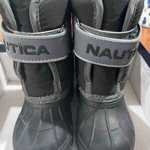 Nautica Kids Winter Duck Boots in Gray